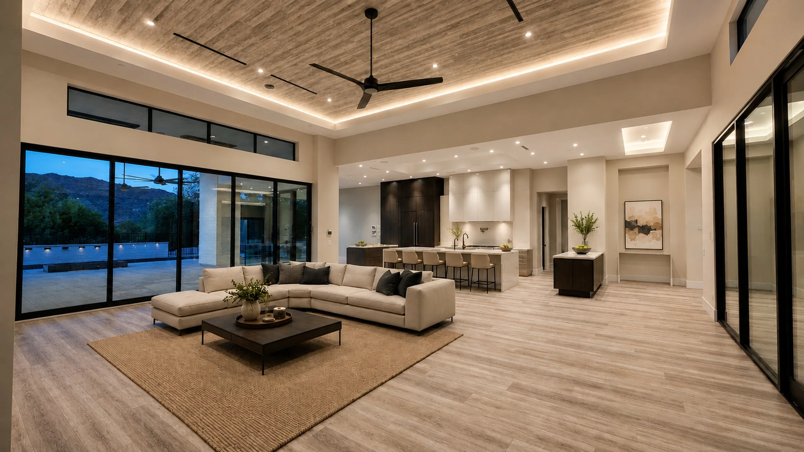 Luxury great room illustrating a whole-home renovation in Paradise Valley Arizona