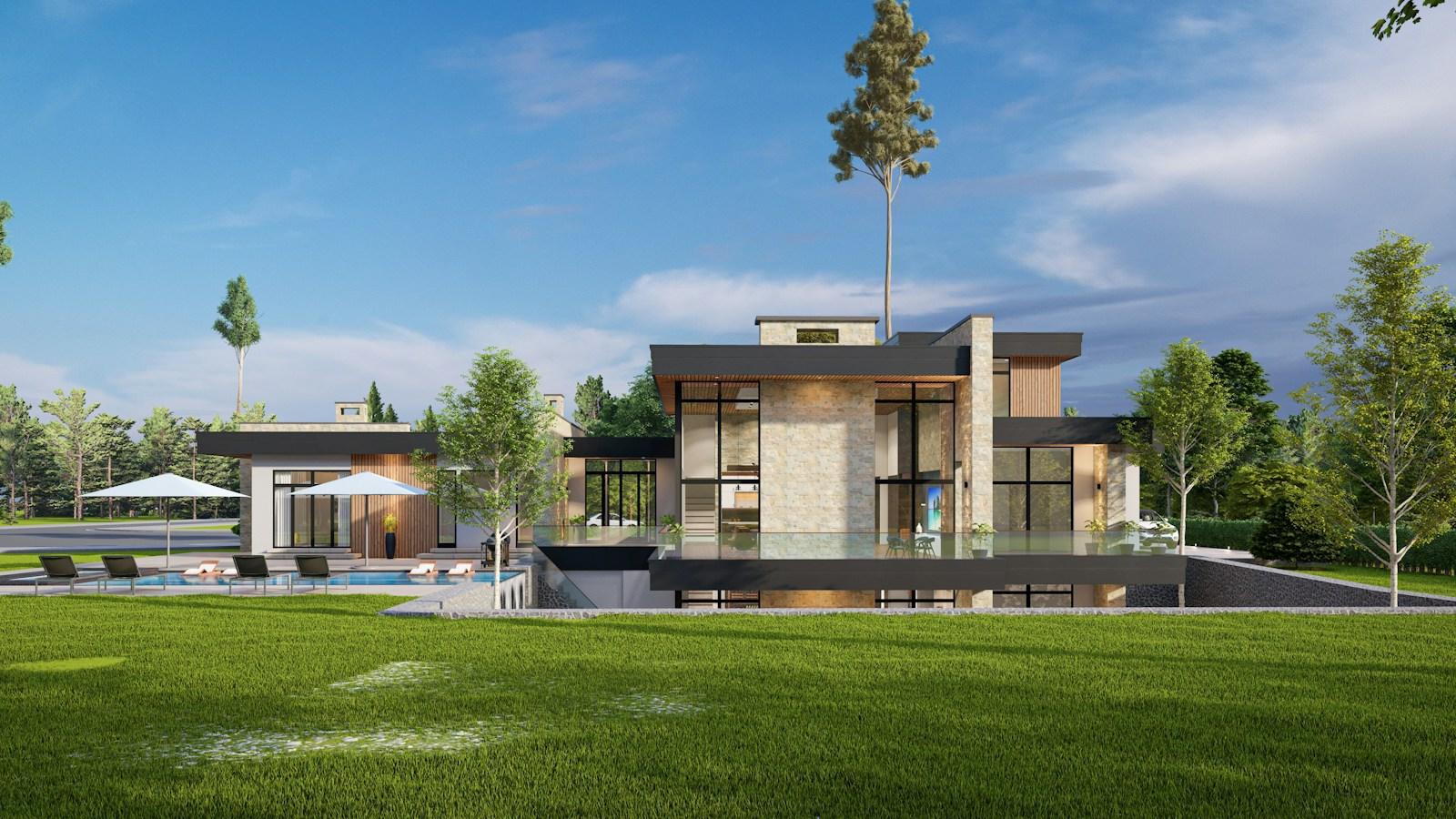 Luxury custom-home design used as context for design-build and architect-led delivery