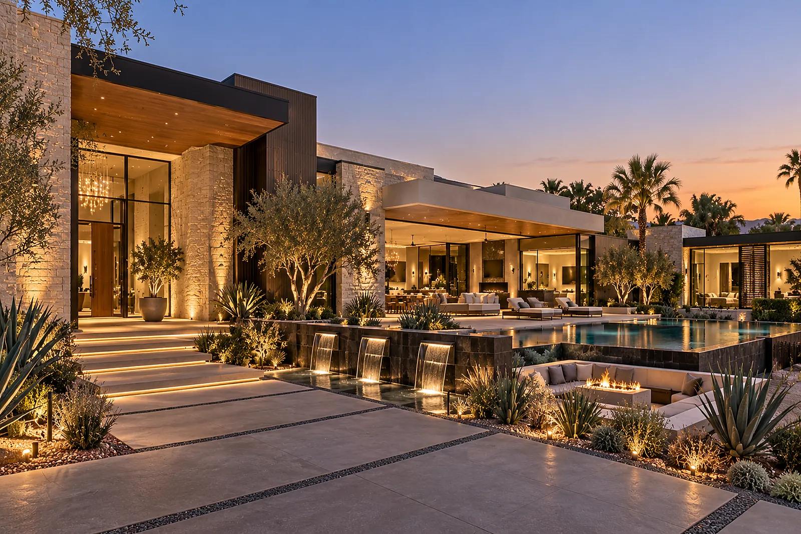 Desert contemporary luxury home in Paradise Valley Arizona