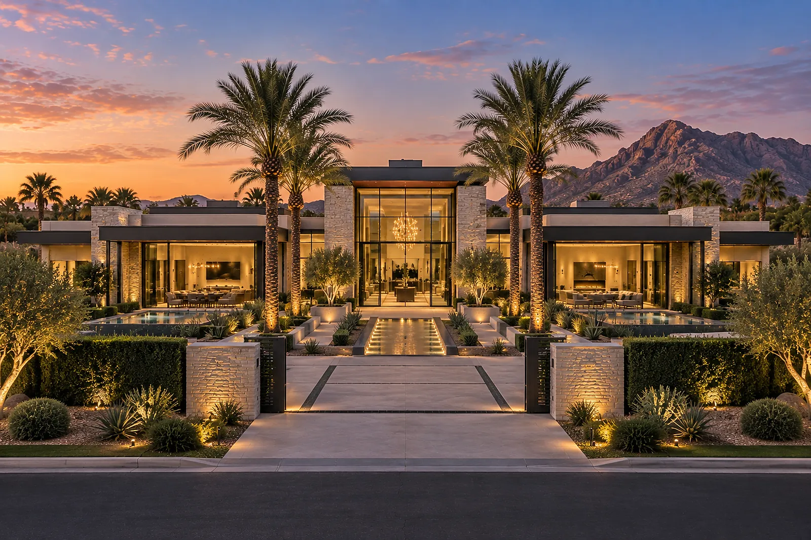 Modern desert luxury estate in Paradise Valley Arizona