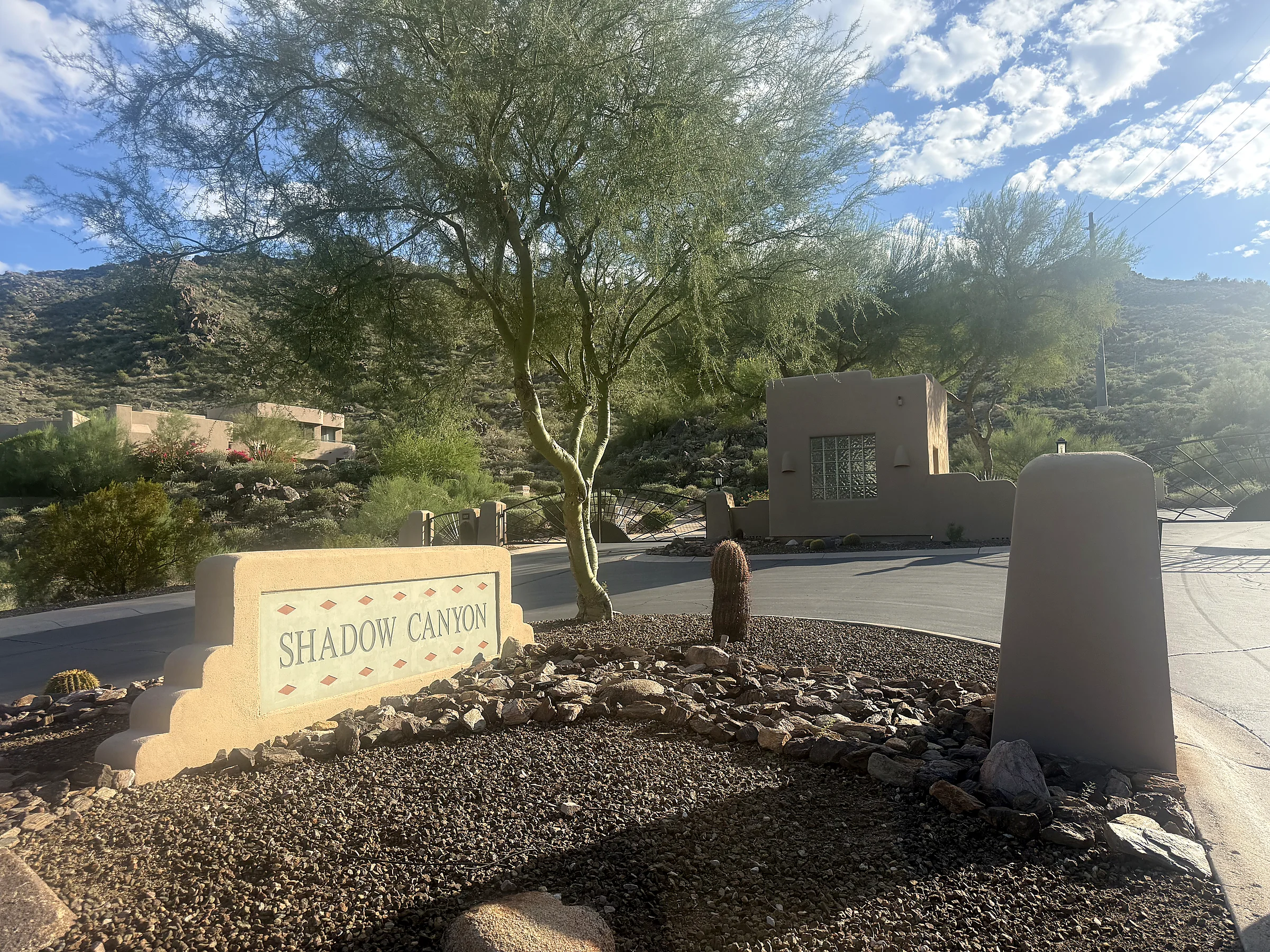 Entrance to Shadow Canyon in Fountain Hills, Arizona